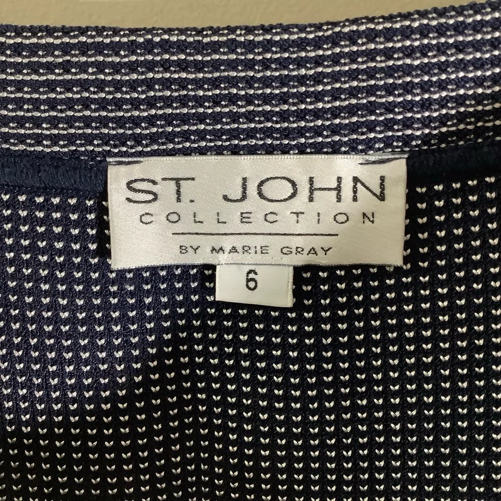 St. John By Marie Gray Santana Knit Blazer Skirt Set